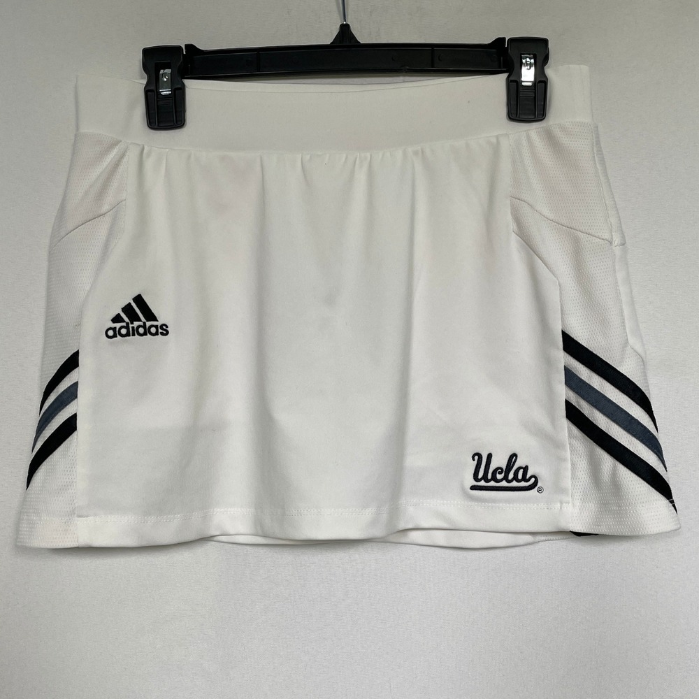 UCLA Bruins Adidas Climalite White Team Issue Tennis Skort Skirt Women's SMALL - Picture 1 of 9
